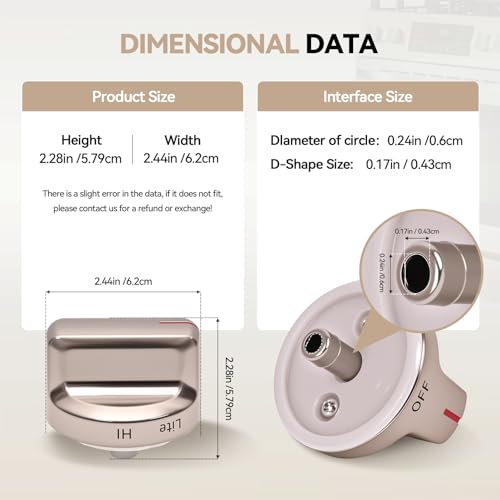 Bouton de rechange de cuisinière Samsung idéal pour rénover vos feux