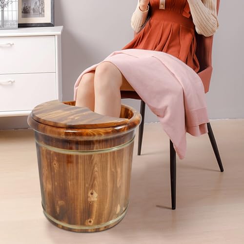 Cubo de Madera para Spa de Pies 15.75" Natural miniatura 2