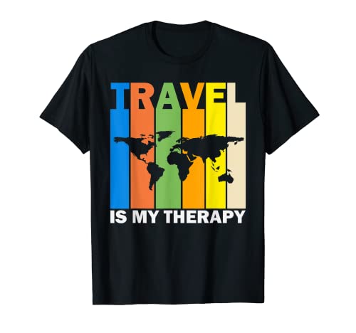 Viajar es mi terapia, viajes divertidos Camiseta