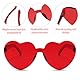 Sprinlot Herz Sonnenbrille Rot, 12 Paar Herz Party Brillen, Rot Heart Shaped Brille, Brille Herzform, Lustige Brille für Fasching Foto Requisiten Geburtstags