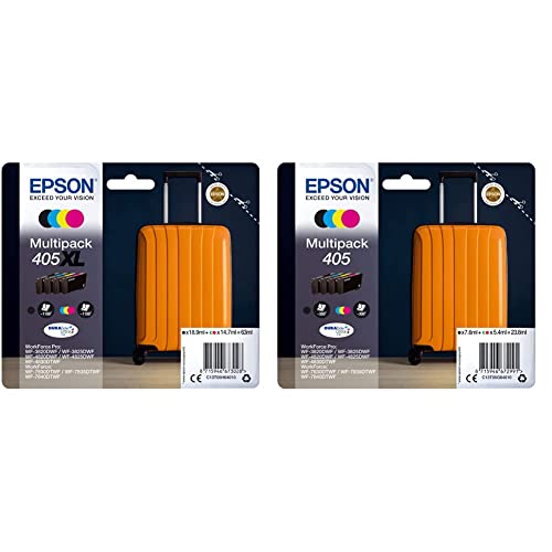 Cartouches d'encre d'origine multipack 405 valise Epson 405XL noir cyan magenta jaune