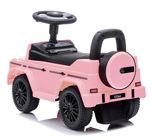 Image of Best Ride On Cars Mercedes G-Wagon Push Car, Baby Pink, Large