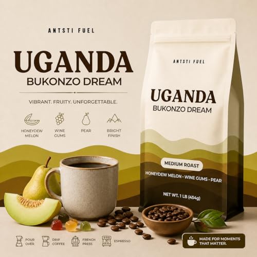 Antsti Fuel Uganda Bukonzo Dream Café en Grano 1 lb miniatura 2