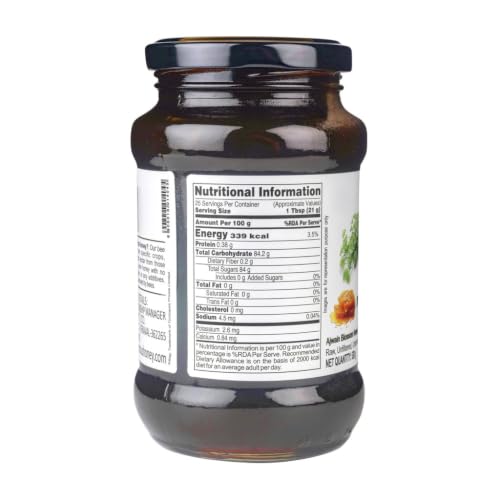 Image of INDIGENOUS HONEY Raw Ajwain Carom Honey Pure Organic 17.64 oz Glass Jar