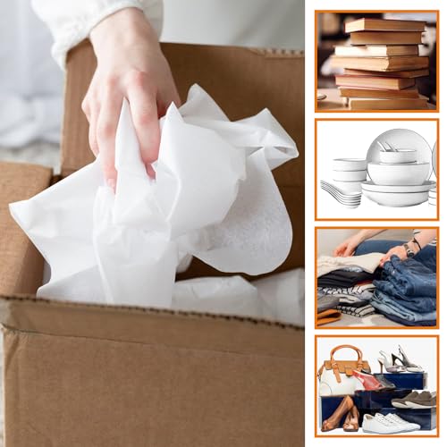 Arcccky ARCCCKY-20240122200 200 Sheets White Tissue Paper For Gift Wrapping Packing, 20'' X 30'' Bulk Tissue Paper For Preserving Clothes Arts Craft And Flowers thumb #5