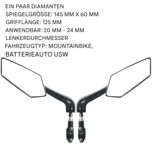Rétroviseur moto guidon pliable multi-angle pour le cyclisme - 4