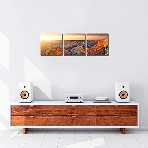 Artsbay Canvas Prints Wall Art Sunrise At Grand Canyon National Park Arizona Usa Painting Pictures Beautiful Nature Landscape Artwork Modern Wall Decor Framed Gallery Canvas Wraps Giclee Print #TOP4