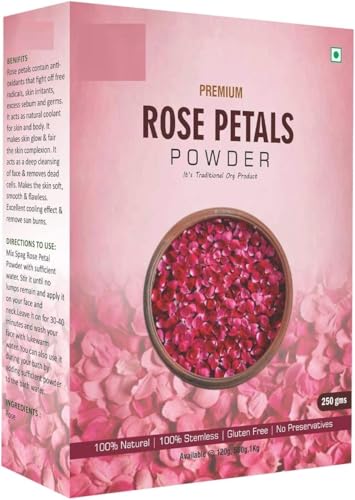 Poudre de pétales de rose bio 250 g