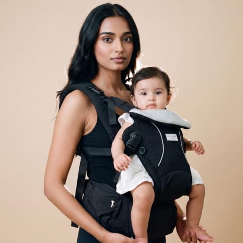 Image of Haus & Kinder Kangaroo Nest Baby Carrier for 0 to 3 Years Baby, 2-in-1 Hip Seat Baby Carry Bag for Newborn to Toddler, Ergonomic Front & Back Carry Kangaroo Bag, Adjustable Straps, Breathable, Up to 20 Kg