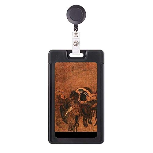 Porte-badge rétractable soie chinoise idéal pour le bureau et les salons