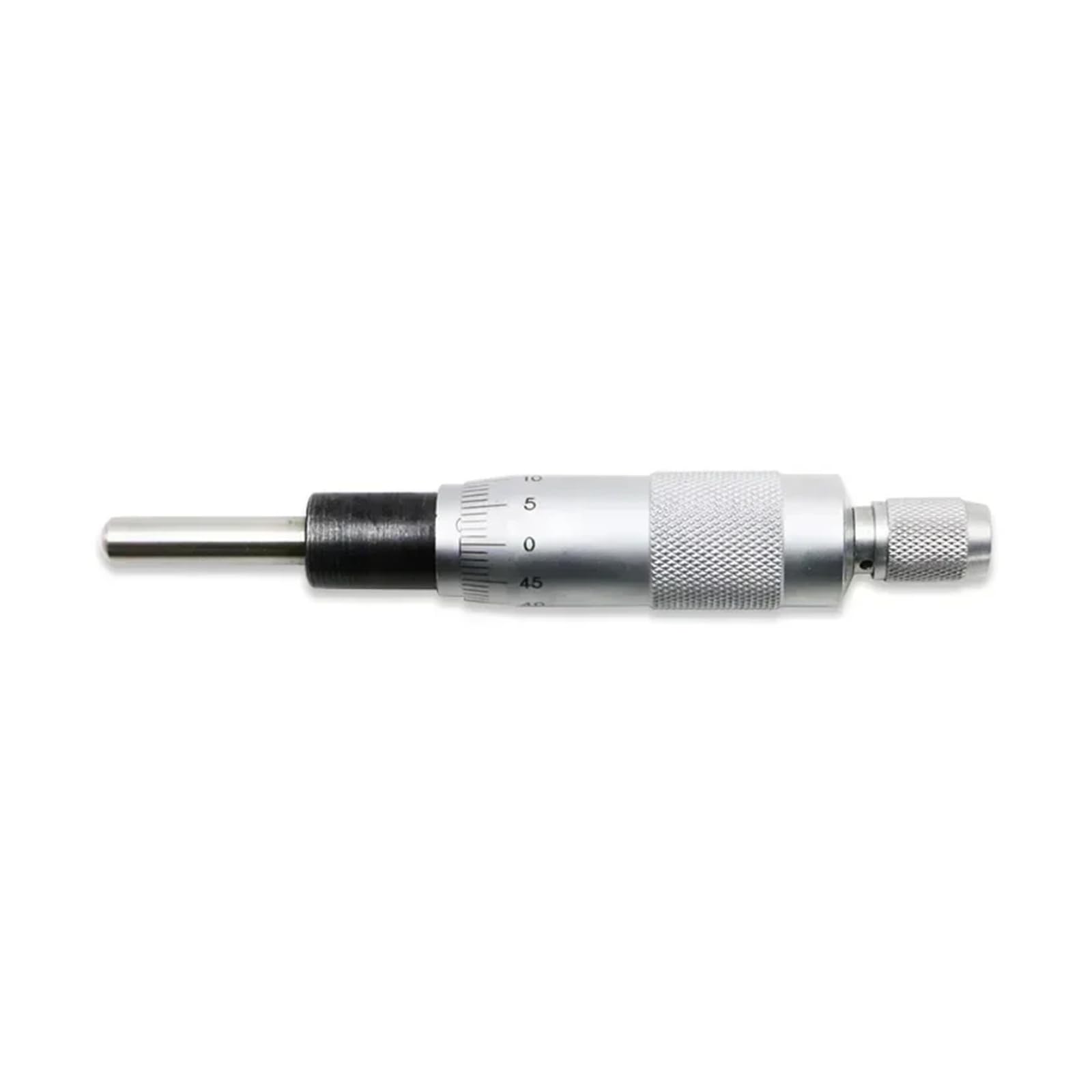 Micrometer Heads 0-25mm Accuracy 0.01mm Flat Measuring Tool Type Thread Knurled Adjustment Knob Head(Round head)