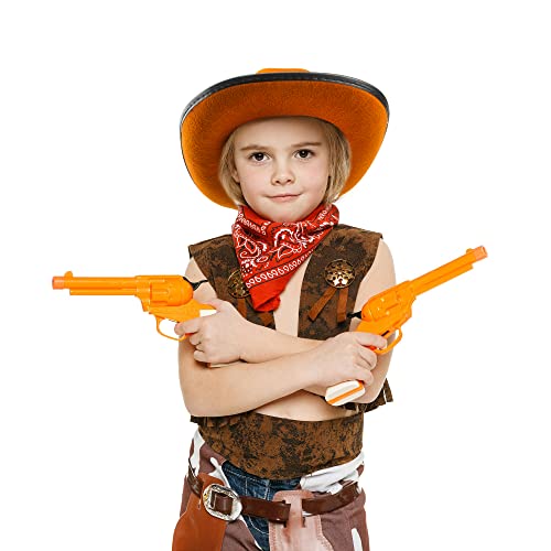 Cotiny 4 Pack Toddler Cowboy Hats Brown Children Cowboy Hat For Kids Holiday Halloween Birthday Party Costume Western Cosplay Accessories #TOP4