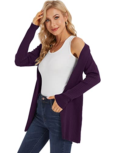 INKOFF Cardigan for Women Open Front Long Sleeve Knit Ribbed Sweater Slim Fit S-XXL3