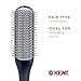 Kent KFM2 Gel Styling Hair Brush for Men - 9 Row Mens Hair Brush with Ionic Anti Static Bristles Great for a Daily Mens Styling Brush - Kent Brush Detangling and Smoothing Long or Thick Hair