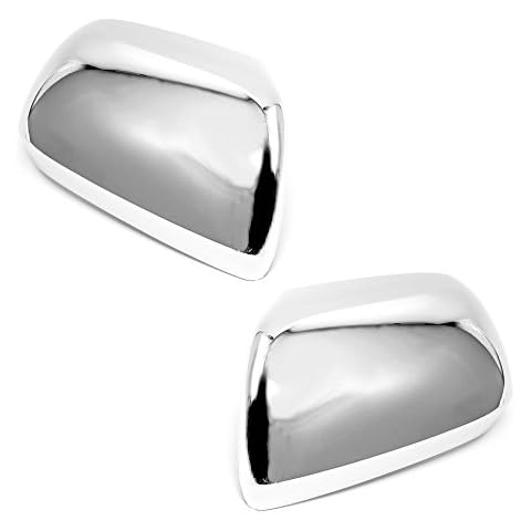 LJ INTERNATIONAL Quality Accessories Triple Chrome Plated Closed-Signal Full Mirror Covers Compatible with Toyota Tacoma/Sienna/Highlander Cover