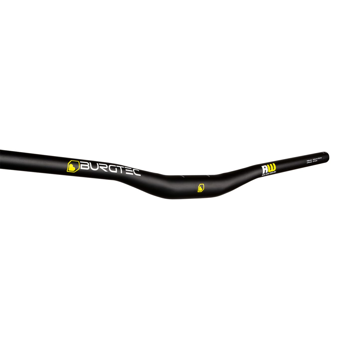 Burgtec Ride Wide Alloy Enduro Handlebars - Black 35mm 800mm 22.5mm