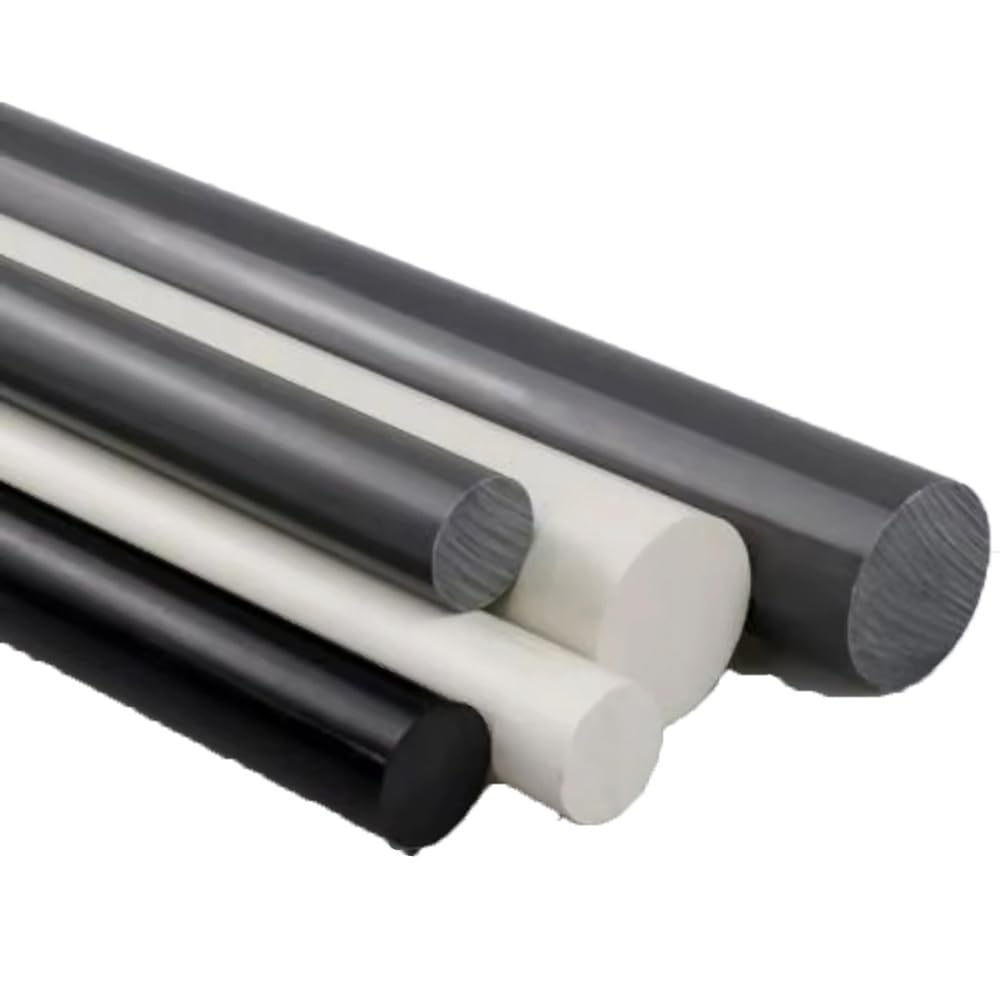 Weißer PVC Rundstab Massiv – Säure- & Alkalibeständig, Vielseitig Einsetzbar