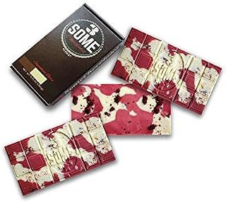 3 Some Chocolates Signature Gourmet Chocolate Bars (Ruby & White Chocolate Red Velvet Crunch Bar)