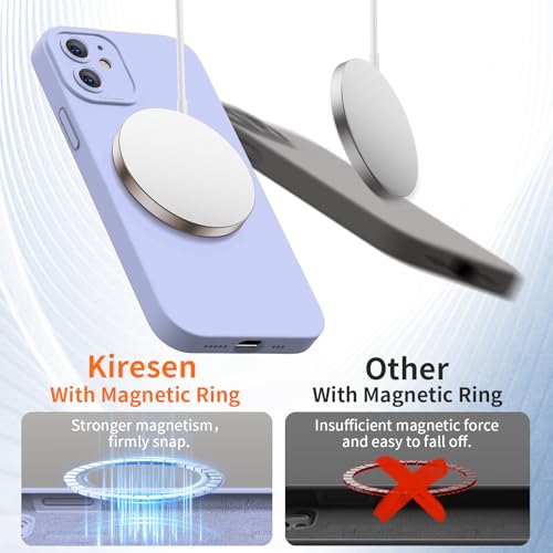 Kiresen Designed for iPhone 12 Mini Case with Screen Protector - Upgraded Camera Protection - Wireless Charging Compatible - Silicone Protective Phone Case 5.4" for Women Girls - Lavender Purple by Kiresen - Used condition - Image 3