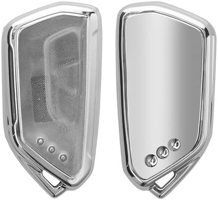 Custodia In Silicone TPU Per Chiave Auto A 3 Tasti – Compatibile Con VW Golf 7, Polo, Jetta, Seat, Skoda – Protezione Antigraffio, Colore Nero (Confezione Da 2) - 2