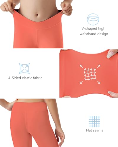 Runhit Girls Athletic Leggings Cross High Waisted Kids Yoga Dance Compression Pants for Teen Workout Running4