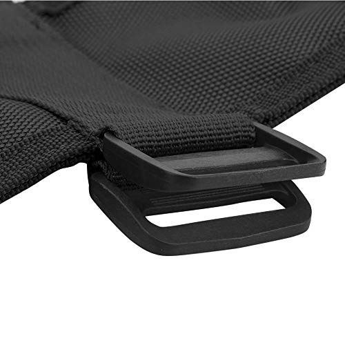 Auto Car Fire Extinguisher Fixing Holder Belt Car Storage Fire Extinguisher Fixed Belt Adjustable Holder Safety Strap Fits for TJ YJ JK CJ(Black)