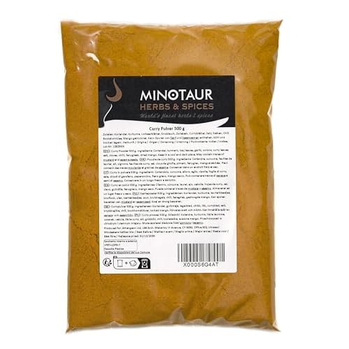 Minotaur Spices | Curry gemahlen, Currypulver mild, 2 x 500g (1 Kg)