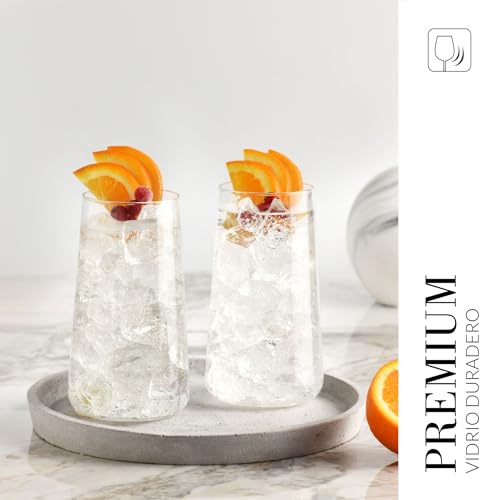 Miniatura 5 de Krosno Vasos Para Agua, Zumos Y Otras Bebidas Diseño Elegante Set De 6 Capacidad 600 Ml Colección Infinity Ideal Para El Hogar, Restaurante, Fiestas Apto Para Lavavajillas