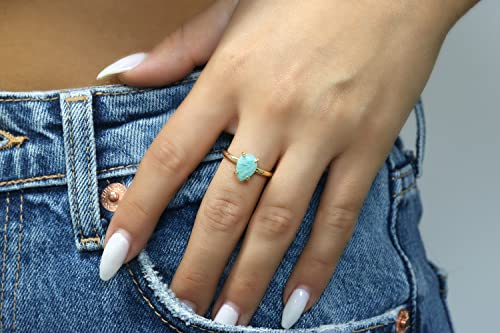 Bagues 14k pour femmes en amazonite à porter au quotidien - 2