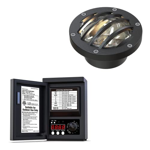 Goodsmann Low Voltage Transformer 120W With 1Pk Landscape Well Light #TOP11