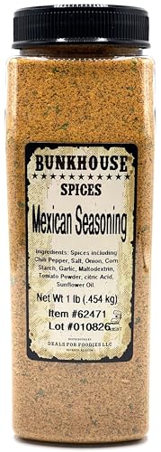 BUNKHOUSE Mexican Seasoning, 16 oz, with Chili Pepper, Garlic, and Tomato for Tacos, Fajitas, and Burritos
