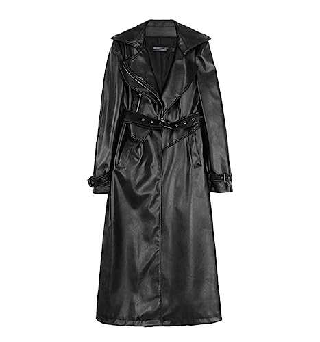 Trench-coat long en cuir blanc FULBHPRINT : finissez-en avec les vestes de mi-saison sans allure