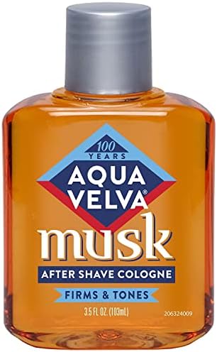 Aqua Velva Musk After Shave for Men, Long Lasting Scent, 3.5 Fl Oz
