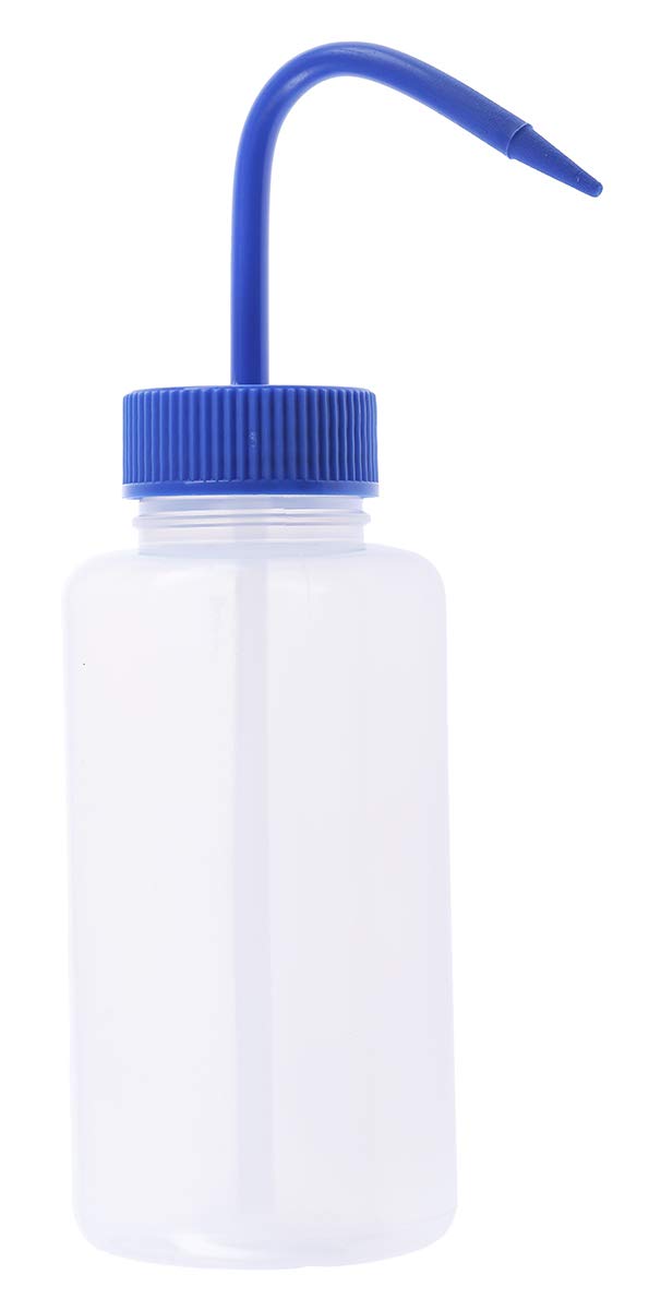 RS PRO Polyethylen Laborflasche 500ml, Ø 13 mm Spritzflasche Weithalsig, Packung a 5 Stück