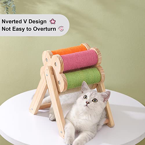 Arranhador de Sisal - Cat Scratch Post para Gatos de Interior - Brinquedo arranhador de gato sisal s
