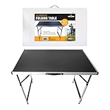 Altura ajustable Mesa Plegable de Aluminio Milestone Camping - Negra
