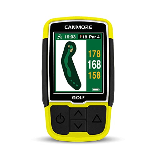 CANMORE HG200 Plus Golf GPS - Easy-to-Read Color preloaded 41,000 Course map Worldwide Shape of The...