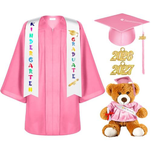 Silkfly 7 Pcs Graduation Gown Cap 2026 Graduate Outfits Accessories