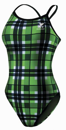 Image of TYR Girl's Belmont Plaid Diamondback Suit