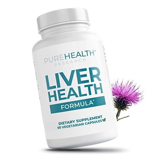 PUREHEALTH RESEARCH Liver Supplement – Herbal Liver Cleanse Detox & Repair with Milk Thistle, Artichoke Extract, Dandelion Root, Turmeric, Berberine to Healthy Liver Renew with 11 Natural Nutrients
