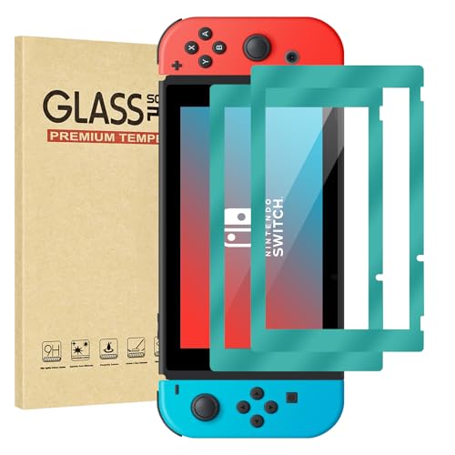 Rvciby 2-Pack Protecteur Verre Trempé Green Border Switch 2017 [6.2 Pouce]