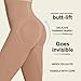 Leonisa Invisible Tummy Control Bodysuit Shapewear Leggings for Women with Leg Compression Shorts,Beige,L-XL