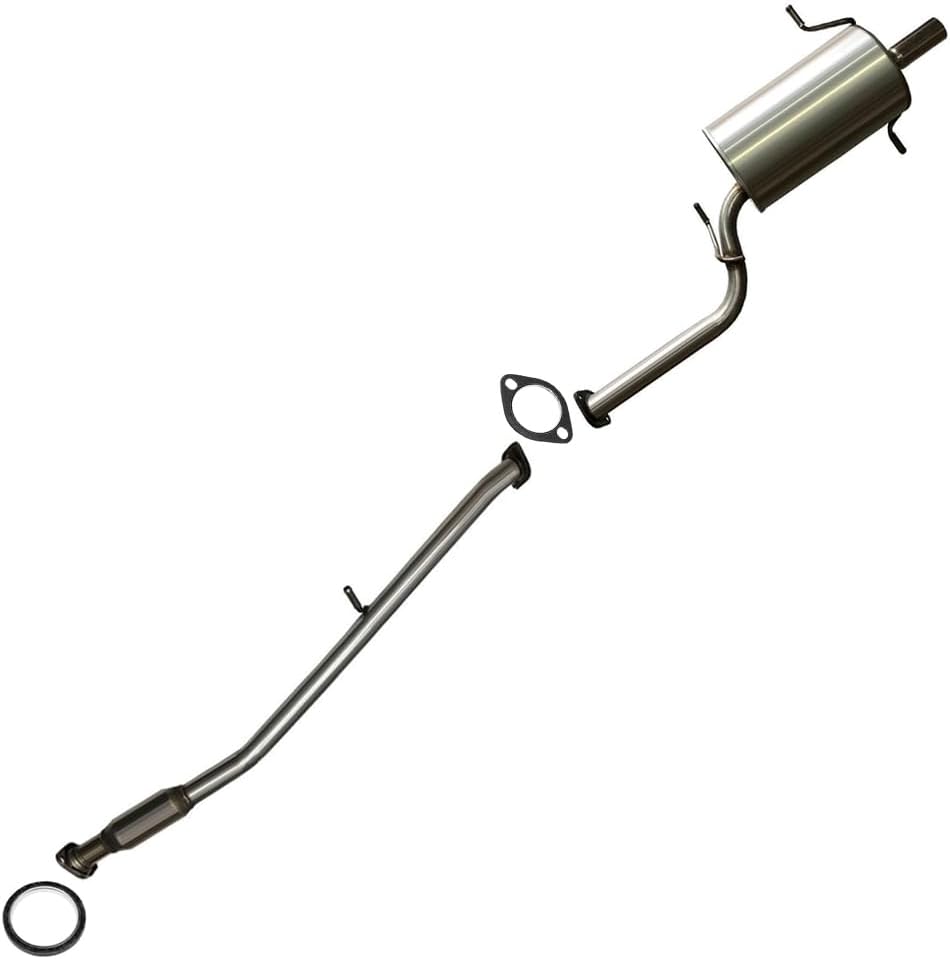 Northeastern Exhaust | Stainless Steel Resonator Pipe, Muffler Exhaust System Kit Compatible for Subaru Forester 1999-2002 2.5L | Free Gaskets Included | Automotive Replacement Part