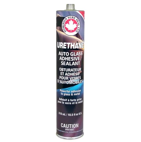 Dominion Sure Seal Regular Cure Urethane Auto Glass Sealer Cartridge - High Bond Windshield and Window Repair Kit, Silicone and Glass Glue Adhesive