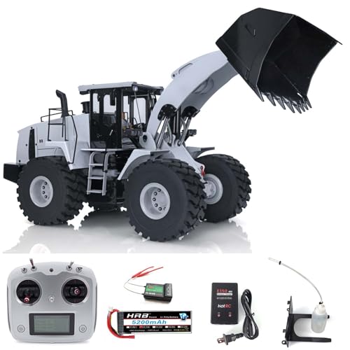 Xdrc Hobby Metal 1/14 Hydraulic Loader Rc Model Car Esc Motor Servo Lights Radio Battery B6Ac Charger