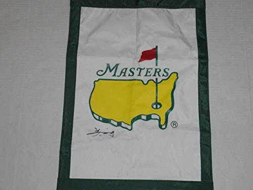 Guan Tianlang Signed Masters Garden Pin Flag 14 Years Old Youngest Ever 2013 - Autographed Golf Pin Flags