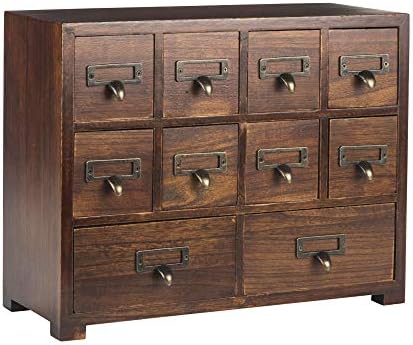 Primo Supply Traditional Solid Wood Small Chinese Medicine Cabinet l Vintage and Retro Look with Great Storage Apothecary Drawer Herbal Dresser l Great for Modern Gear | Wide - NO Assembly Required