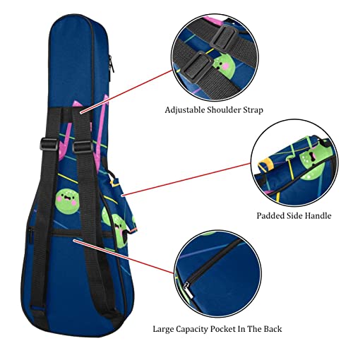 Housse pour ukulélé avec notes de musique et housse colorée pour ukulélé ténor soprano de 58,4 cm d’épaisseur 10 mm d… - Les Beatles, Paul McCartney, John Lennon, RIngo Starr, George Harrison Housse pour ukulélé avec notes de musique et housse colorée pour ukulélé ténor soprano de 58,4 cm d'épaisseur 10 mm d… – Image 4