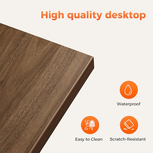 Image of Mericonia 48x24 Inch Computer Desk, 0.6 inch Thick Small Office Table