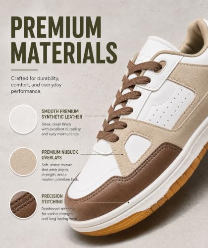 Image of HAUX Stylish Casual Mid Top Sneaker and Trendy Shoes with Laces for Men & Boys, Perfect, College, Parties and Outings, Lightweight, Comfortable, and Durable for All-Day Use, Cushioned Sole for Walking and Outdoor Styling